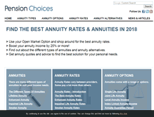 Tablet Screenshot of pensionchoices.com